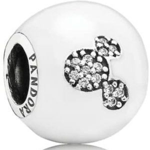 Pandora I Heart Mickey White Charm